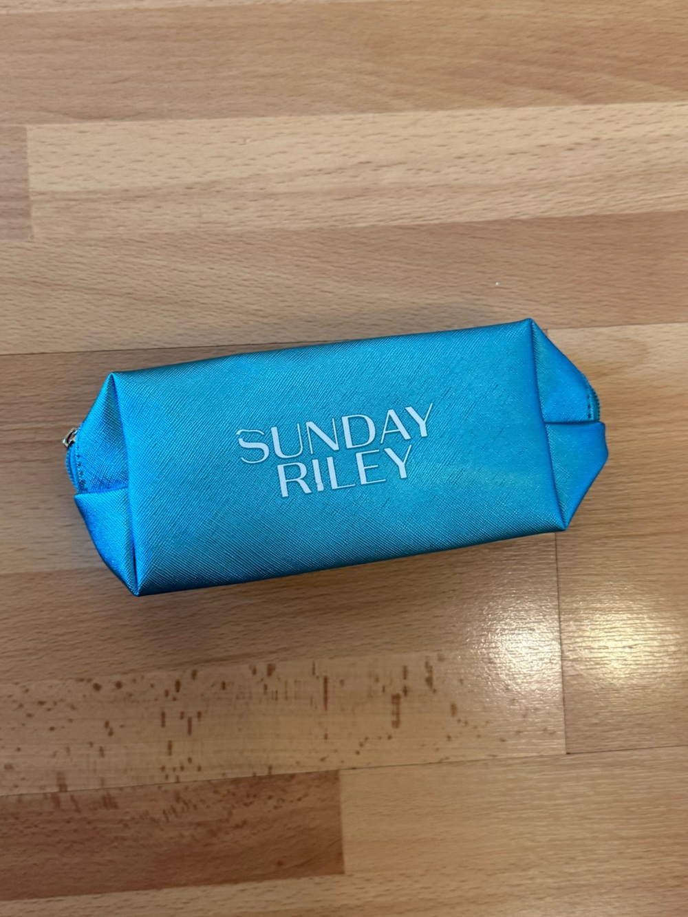 Sunday Riley Bright Teal Travel Pouch
